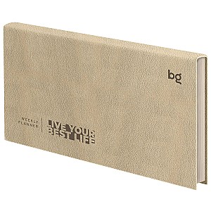 Agenda saptaminala nedatata 64 foi 62158 coperta moale, bej