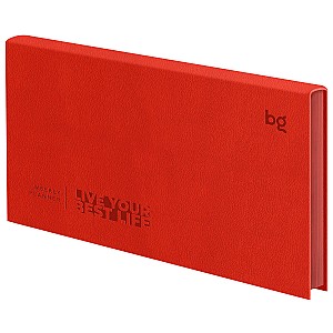 Agenda saptaminala nedatata 64 foi 62160 coperta moale, rosu