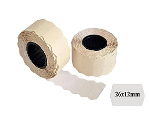 Etichete pentru preturi 26x12/1000buc., ondulate