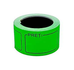 Etichete pentru preturi 50x35/180 bucati ST01839 verde