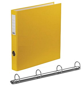 Mapa cartonata 4 inele, 30 mm, A4, galben