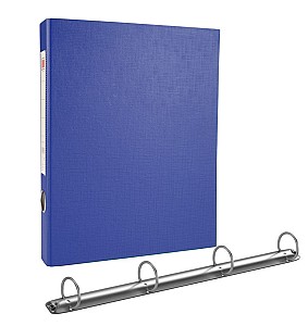 Mapa cartonata 4 inele, 30 mm, A4, albastru