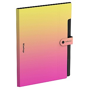 Mapa cu 5 compartimente Berlingo XF405001 A4 Radiance 600 mkm, galben-roz