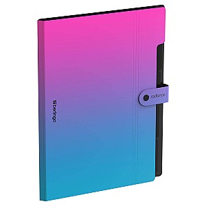 Mapa cu 5 compartimente Berlingo XF405002 A4 Radiance 600 mkm, roz-albastru