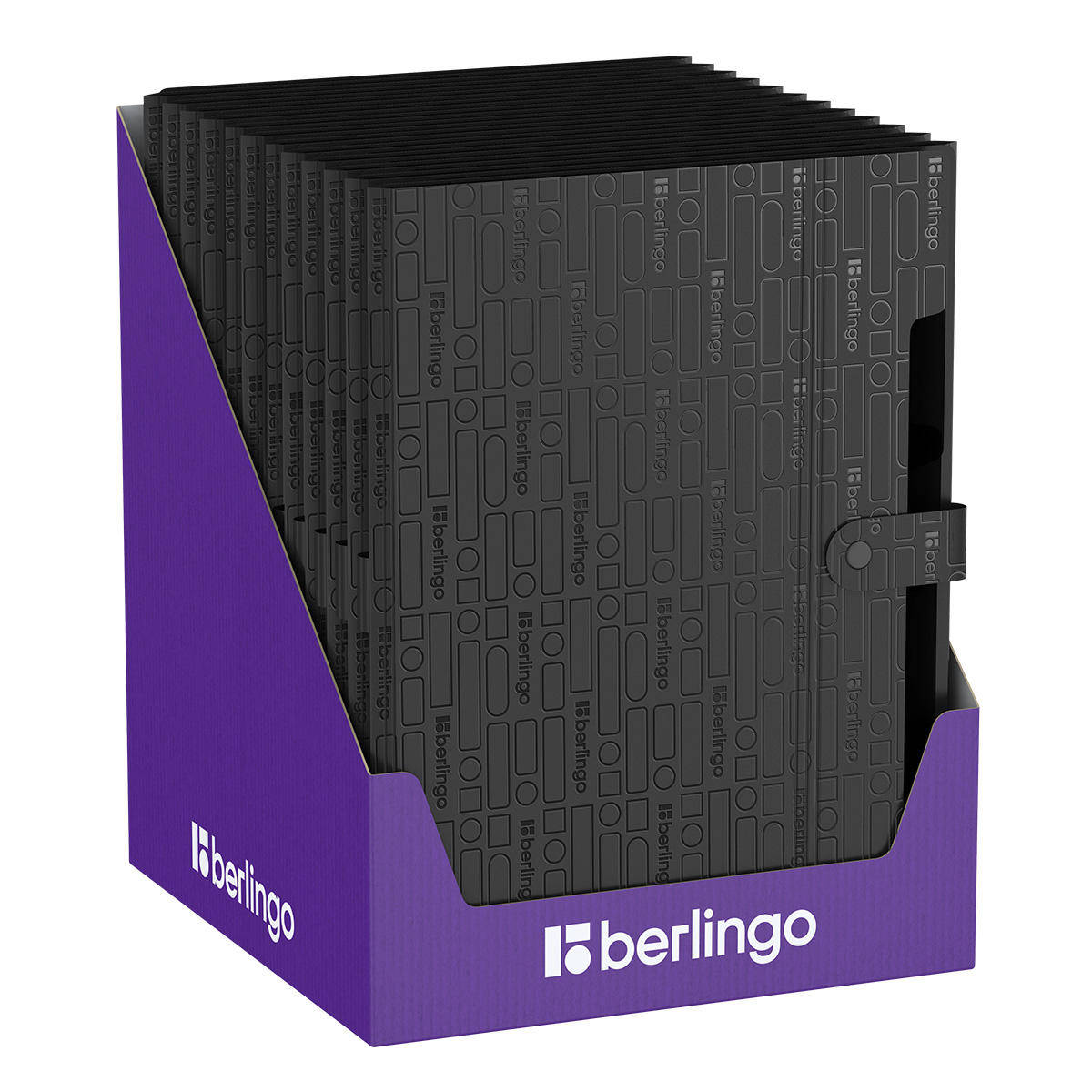 Mapa cu 5 compartimente Berlingo CFcA4701 A4 Radiance 600 mkm, negru