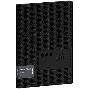 Mapa din plastic cu 2 inele Berlingo RB42D701 Double Black A4, negru