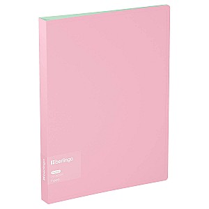 Mapa din plastic cu 4 inele Berlingo RB44D923 Haze A4, roz