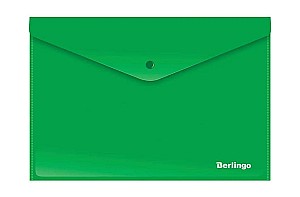 Mapa-plic cu buton Berlingo AKk04404 A4 180 mkm, verde