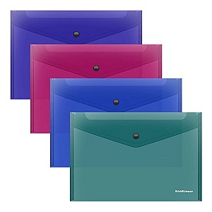 Mapa-plic cu buton ErichKrause 59143 Fizzy Vivid B5 asortat