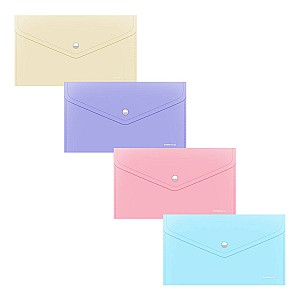 Mapa-plic cu buton ErichKrause 59169 Fizzy Pastel C6 asortat
