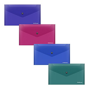 Mapa-plic cu buton ErichKrause 59144 Fizzy Vivid C6 asortat