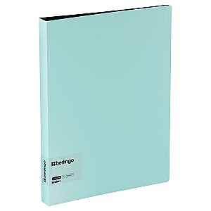 Mapa din plastic cu 4 inele Berlingo RB44D510 Instinct A4, albastru deschis-negru