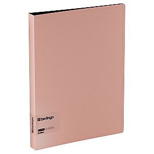 Mapa din plastic cu 4 inele Berlingo RB44D513 Instinct A4, roz-negru