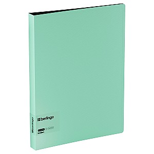 Mapa din plastic cu 4 inele Berlingo RB44D520 Instinct A4, turcoaz-negru