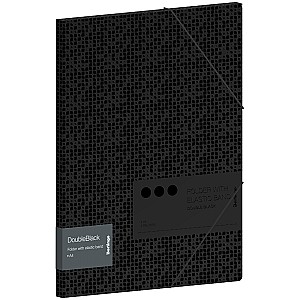 Mapa cu elastic Berlingo FB4A4701 DoubleBlack 4, 600 mkm, negru