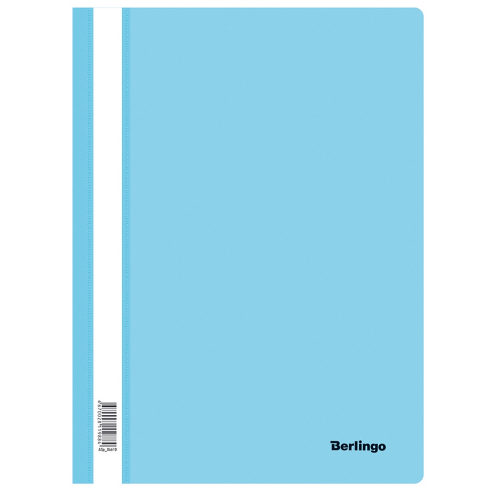 Скоросшиватель пластиковый Berlingo ASp04610 Instinct А4, аквамарин