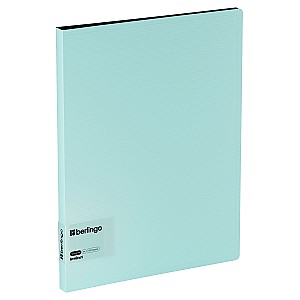 Папка-скоросшиватель Berlingo FS417510 Instinct 700мкм A4, голубая-черная