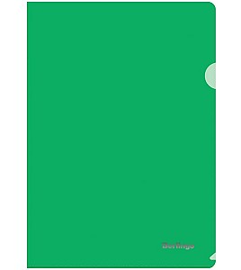 Папка-уголок Berlingo AGp04104 A4, 180 мкм, прозрачная-зеленая