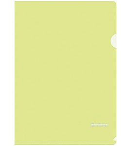 Папка-уголок Berlingo AGp04119 A4, 180 мкм, прозрачная-салатовая