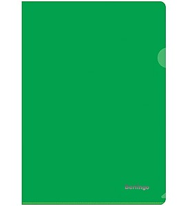 Папка-уголок Berlingo AGp04404 A4, 180 мкм, зеленая