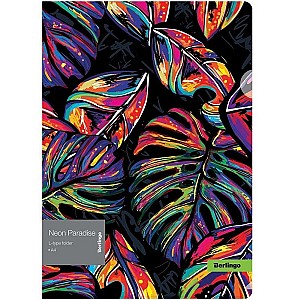 Mapa-colt Berlingo LFpA4081 Neon Paradise A4, 200 mkm, cu desen