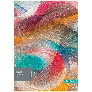 Папка-уголок Berlingo LFGA4972 Waves A4, 200 мкм, с рисунком, глиттер