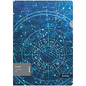Mapa-colt Berlingo LFGA4975 Zodiac A4, 200 mkm, cu desen, glitter
