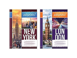 Caiet A4 48 foi, patratele, coperta color