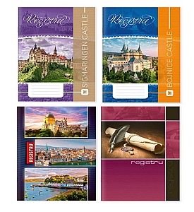 Caiet A4 96 foi, patratele, coperta color