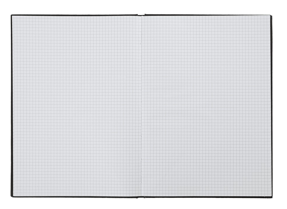 Registru  A4 144 foi patratele, coperta tare, bumvinil, negru BM.24419103-01