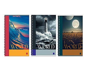 Caiet A4 96 foi patratele 12057 pe spirala, laminare lucioasa