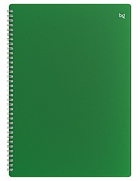 Registru 48 foi patratele 08687 spirala, coperta plastic, verde