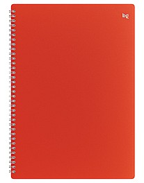 Registru 48 foi patratele 08688 spirala, coperta plastic, rosu