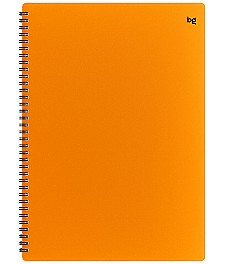 Registru 80 foi patratele 08692 spirala, coperta plastic, portocaliu