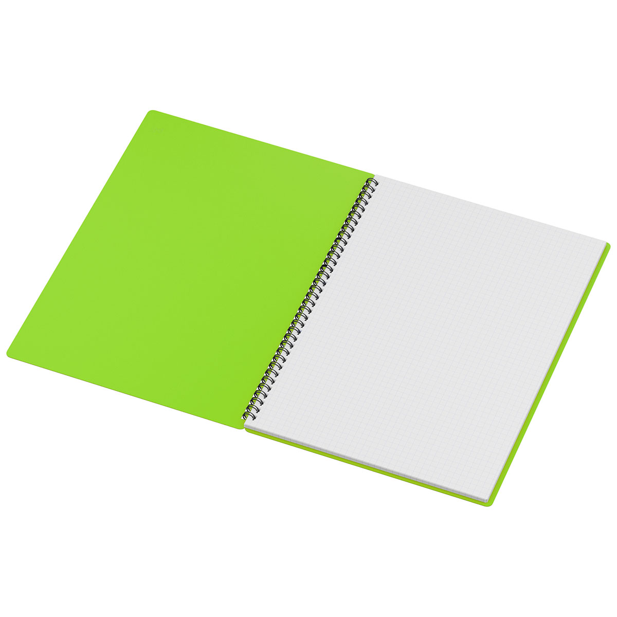 Registru 80 foi patratele 08691 spirala, coperta plastic, verde deschis