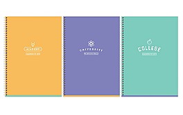 Registru 80 foi patratele 11910 spirala, laminare soft-touch