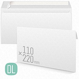 Конверт DL (110x220) 80гр слк 70001