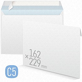 Конверт C5 (162x229) 80гр слк, внутренняя печать 50002