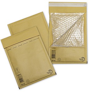 Пакет бандероль 411037 Нр14, 200x275, с отрывной силиконовой лентой, крафт