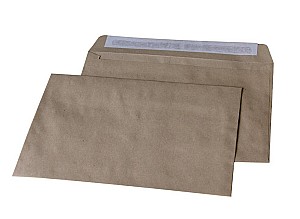 Конверт 3644 C5, 162x229, с отрывной силиконовой лентой, крафт