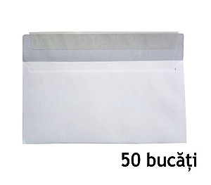 Конверт 2052 DL, 110x220, 50 штук, с отрывной силиконовой лентой