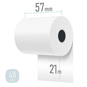 Role termo 57mm x 21m