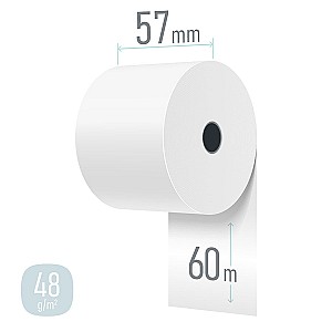 Role termo 57mm x 60m
