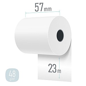 Role termo 57mm x 23m