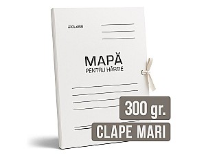 Mapa din carton cu legaturi si clape mari, 300 gr