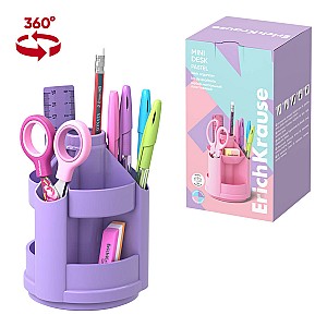 Set de masa ErichKrause 53232 Mini Desk, Pastel, 8 elemente, violet