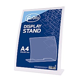 Suport de prezentare A4 Forofis 91988 Tip-L transparenta