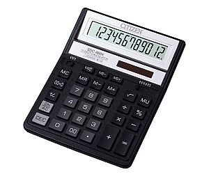Calculator CITIZEN  SDC-888 XBK, 12 digits, negru