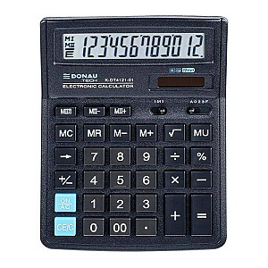 Calculator DONAU K-DT4121, 12 digits, negru