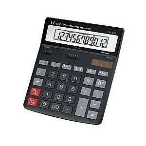 Calculator VECTOR DK-206, 12 digits, negru